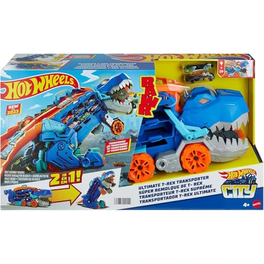 Hot Wheels | City Transforming T-Rex Ultimate Hauler '